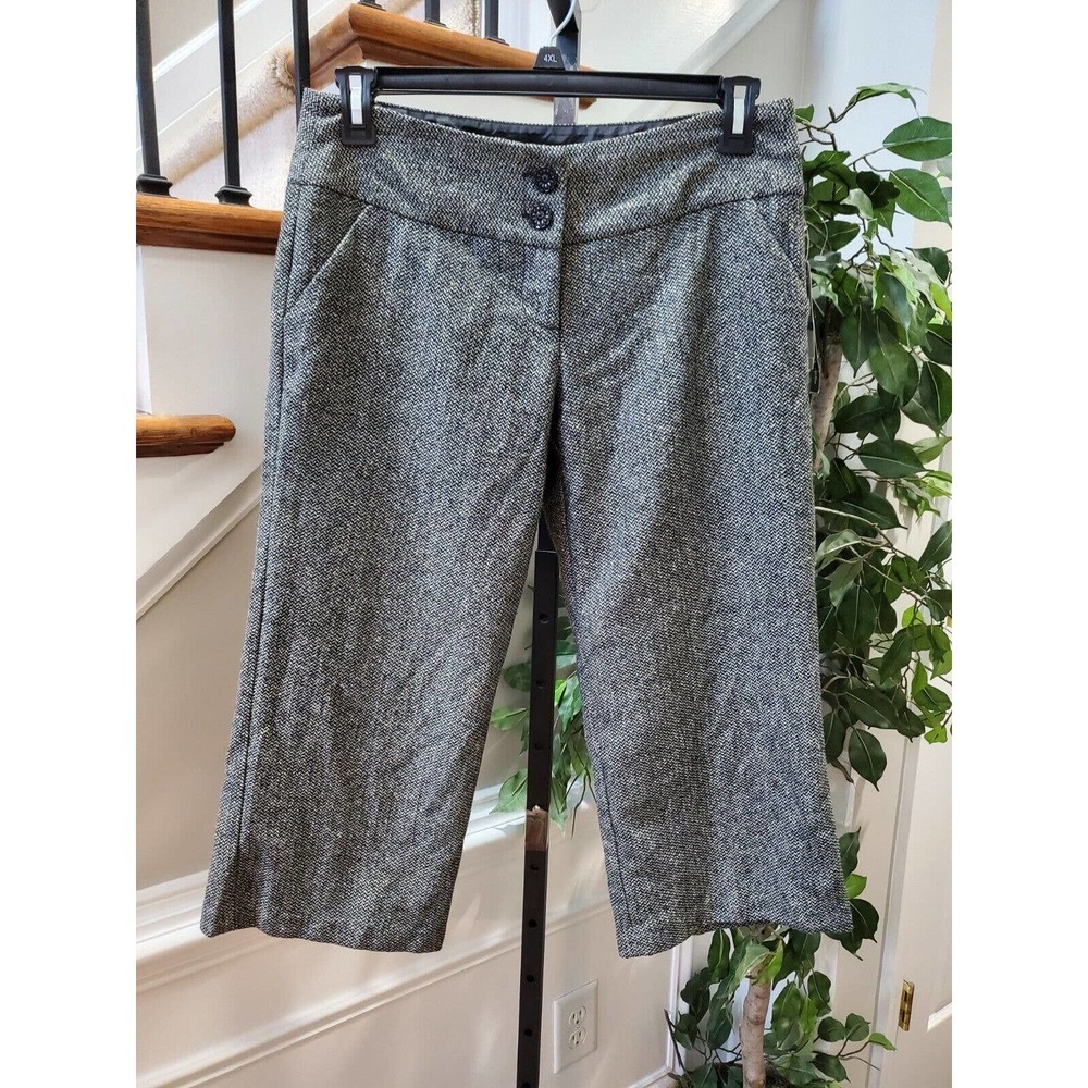 Mymichelle Women's Gray Polyester Mid Rise Straight Legs Casual Pant Size 9